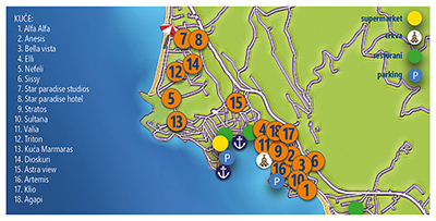 Mapa Neos Marmaras