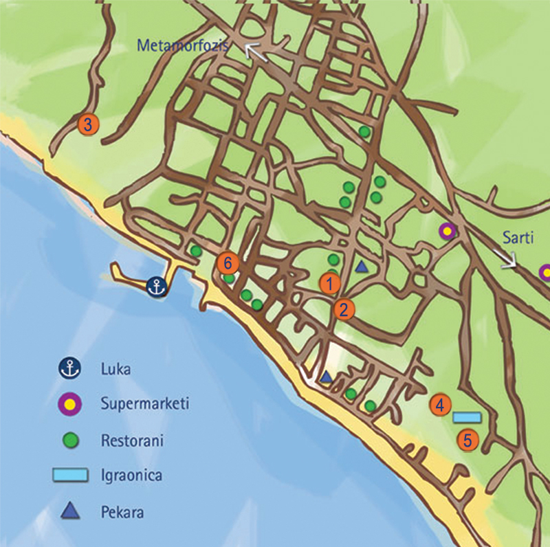 nikiti mapa Grcka Letovanje 2018   Nikiti   Astra Travel – Grcka leto 2018  nikiti mapa