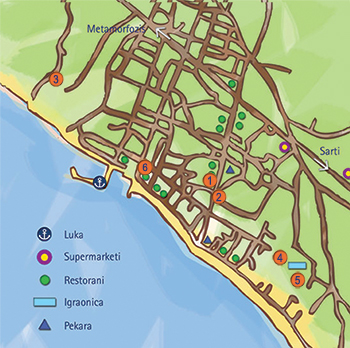 Mapa Nikiti