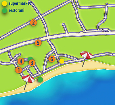 Mapa Sarti Beach-a