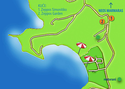 Mapa Zaliv Simonitiko